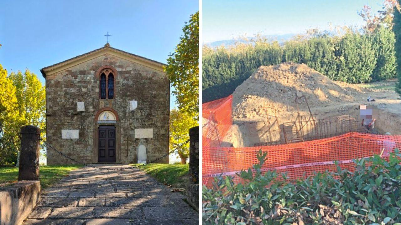 
	Il santuatio di Treggiaia e lo scavo per l'antenna 5G

