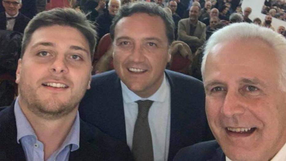 Il selfie di Termine con Marras e Giani dopo le regionali del 2020