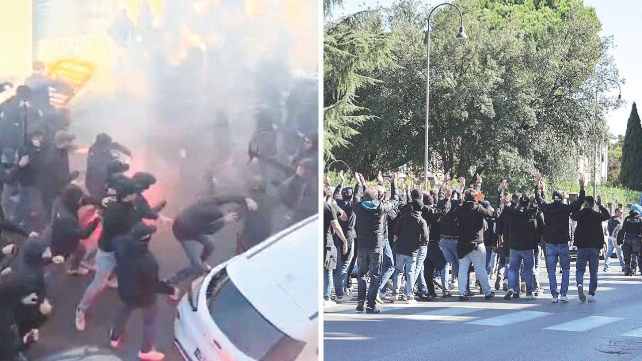 Le immagini degli scontri