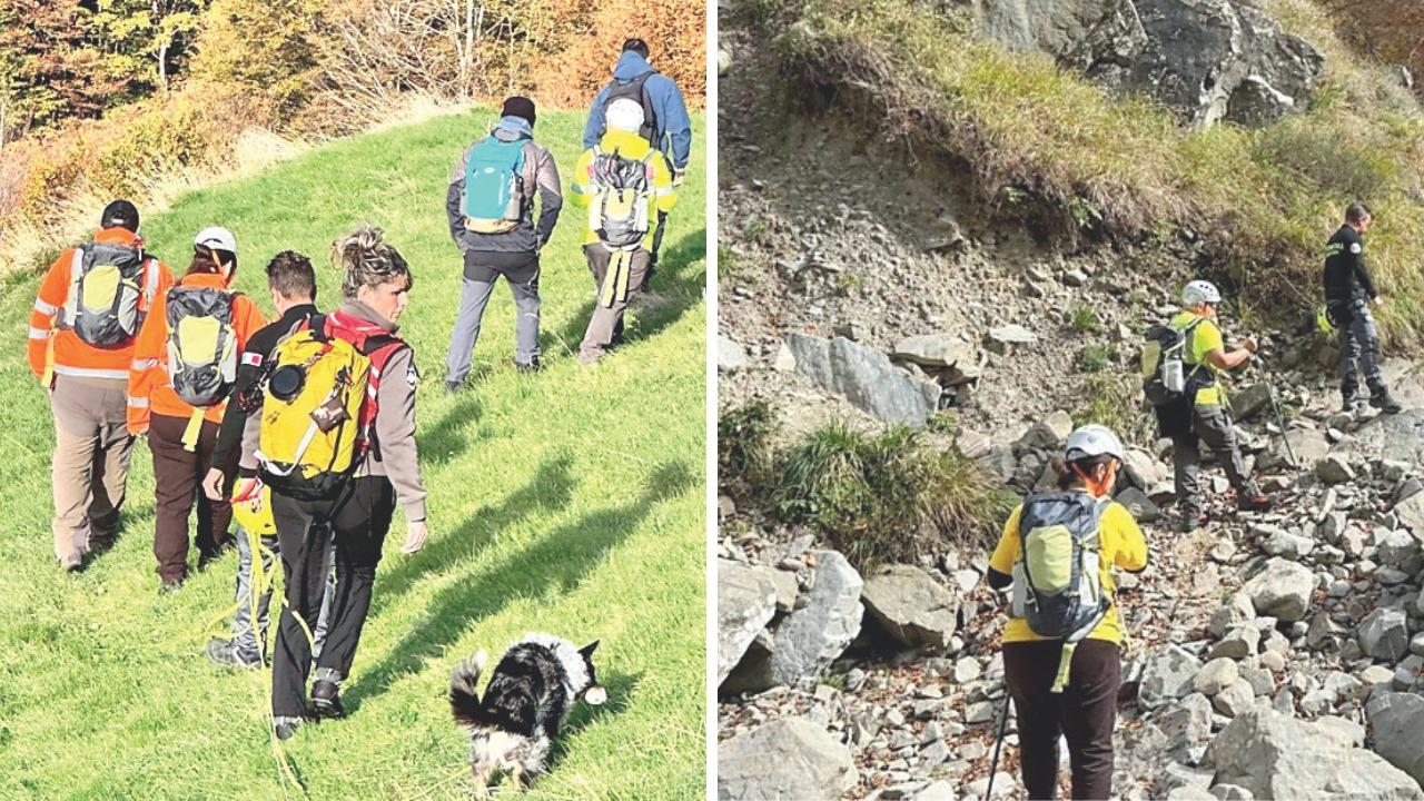 Alcuni momenti delle ricerche di oggi