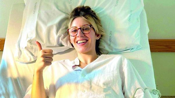 Jessica Milani dopo l’intervento