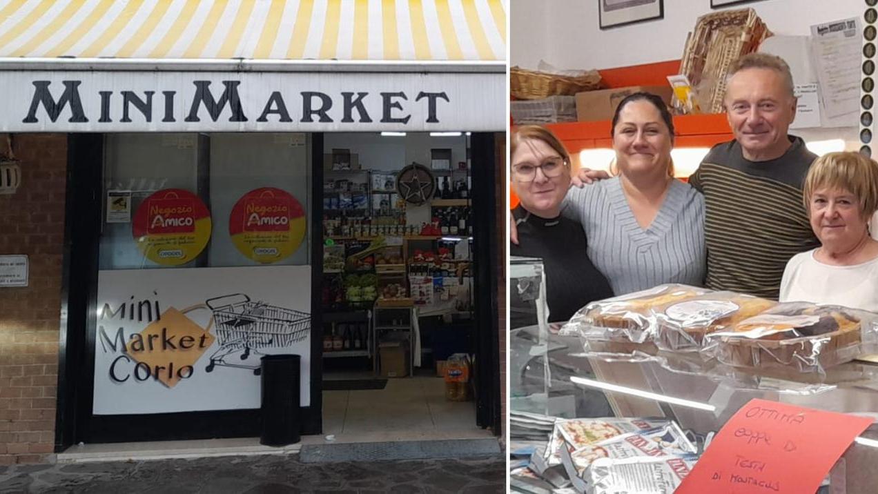 Il Minimarket Corlo e lo staff