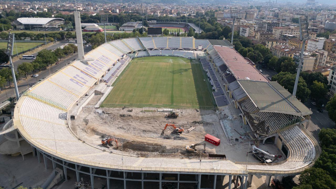 Il cantiere in una foto di inizio 2025