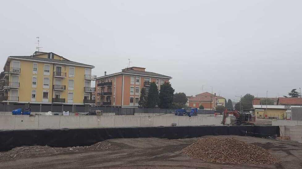 Il cantiere del parcheggio multipiano