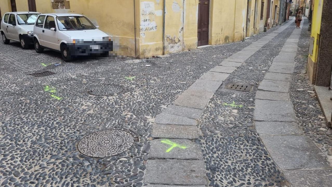 Il punto in cui l'auto si è fermata (<em>foto Mauro Chessa)</em>
