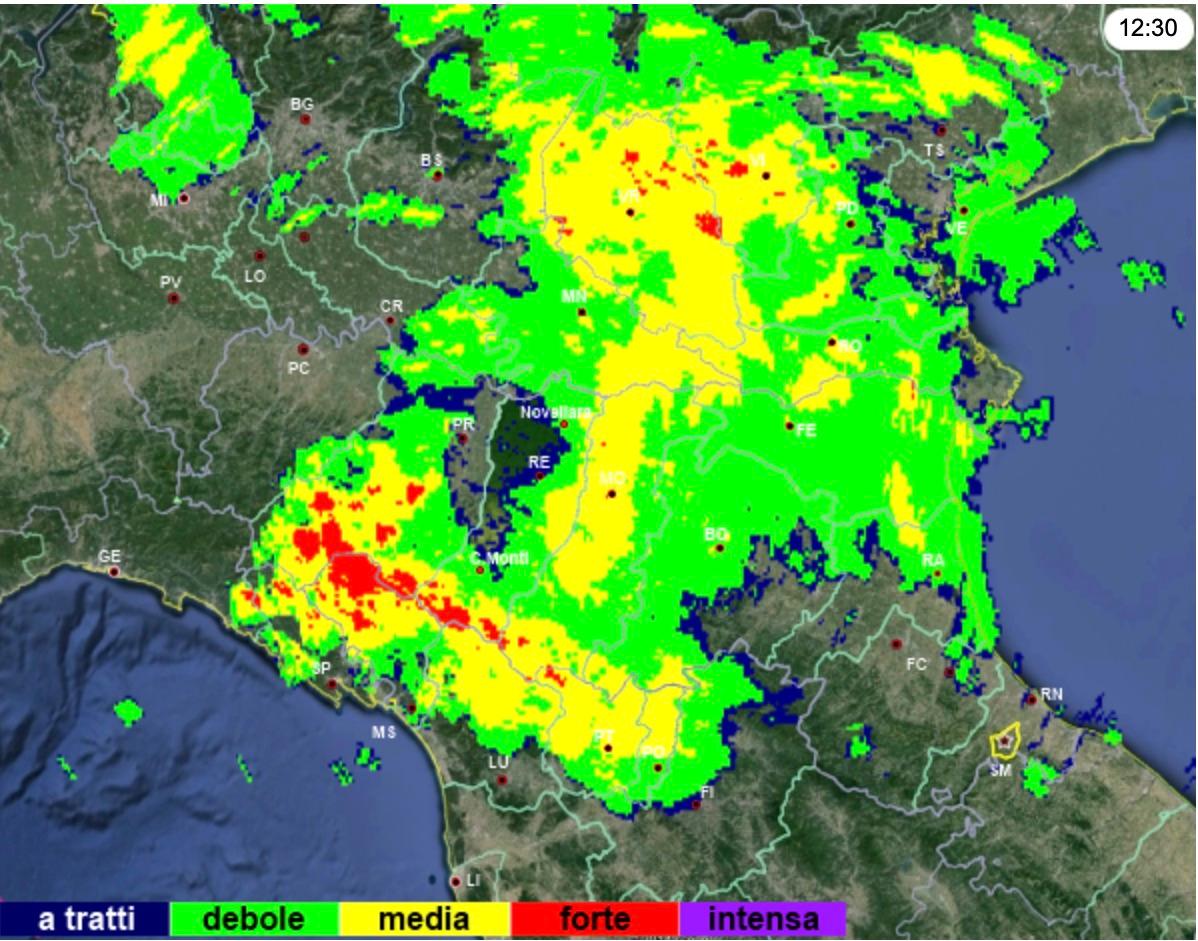 La tempesta Benjamin colpisce anche Reggio Emilia: ecco cosa ci aspetta