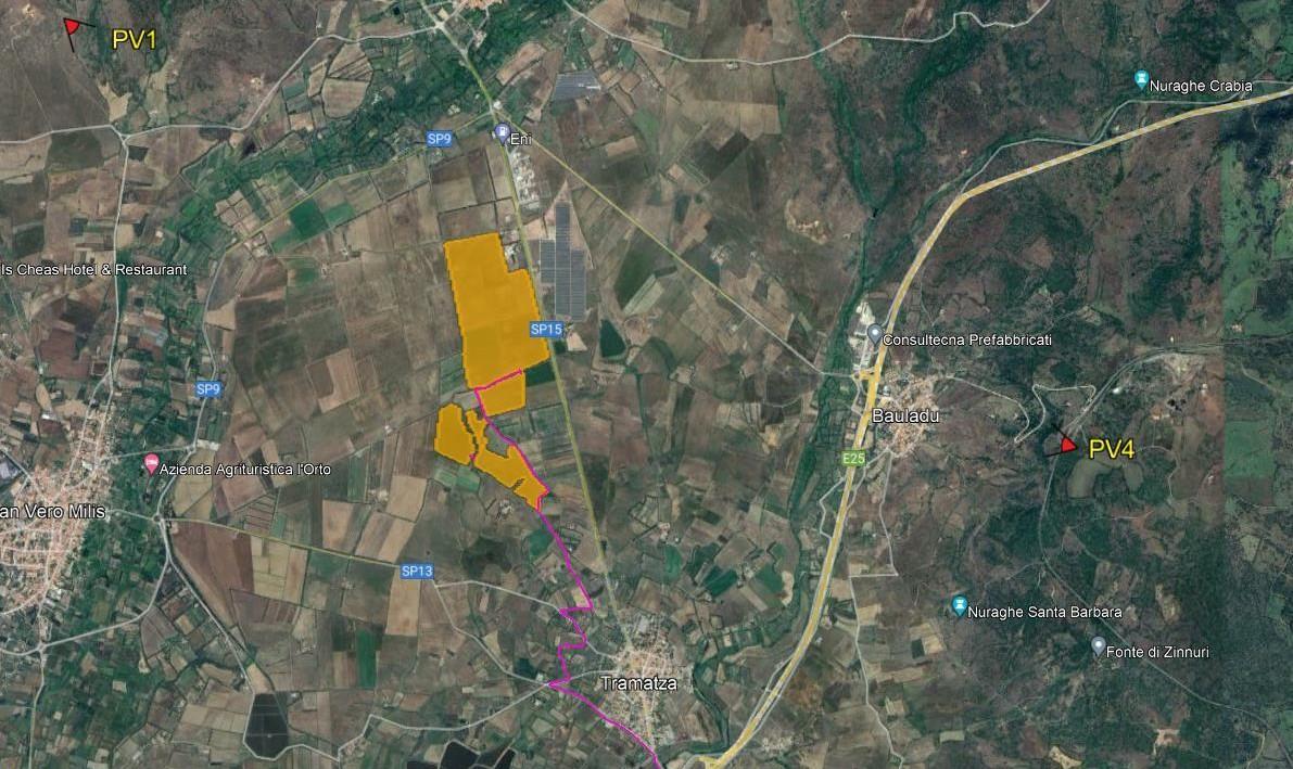 
	Una porzione del nuovo impianto agrivoltaico

