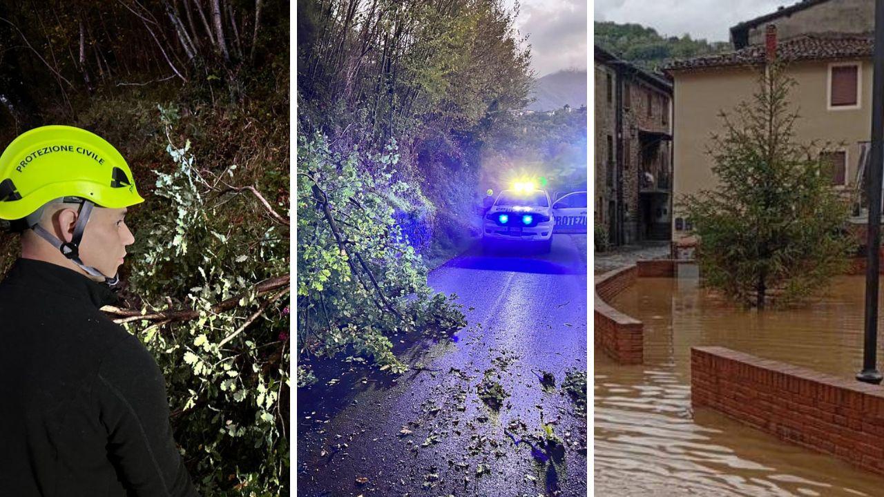 Diversi interventi per il vento e allagamenti in Toscana