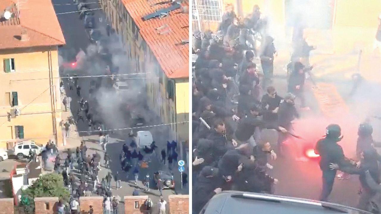 
	Gli scontri a Pisa

