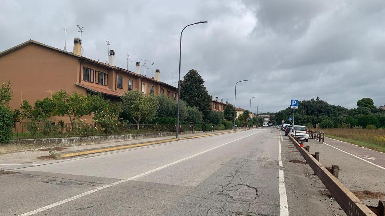 Via Rosellana, la strada principale della frazione di Roselle