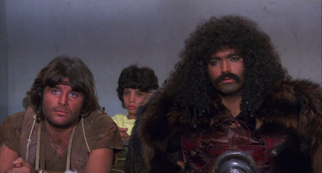 
	Mauro Di Francesco con Diego Abatantuono in Attila flagello di dio

