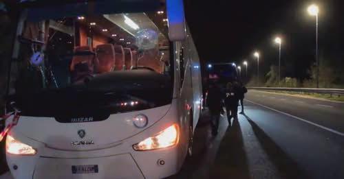 
	Il pullman dei tifosi del Pistoia basket

