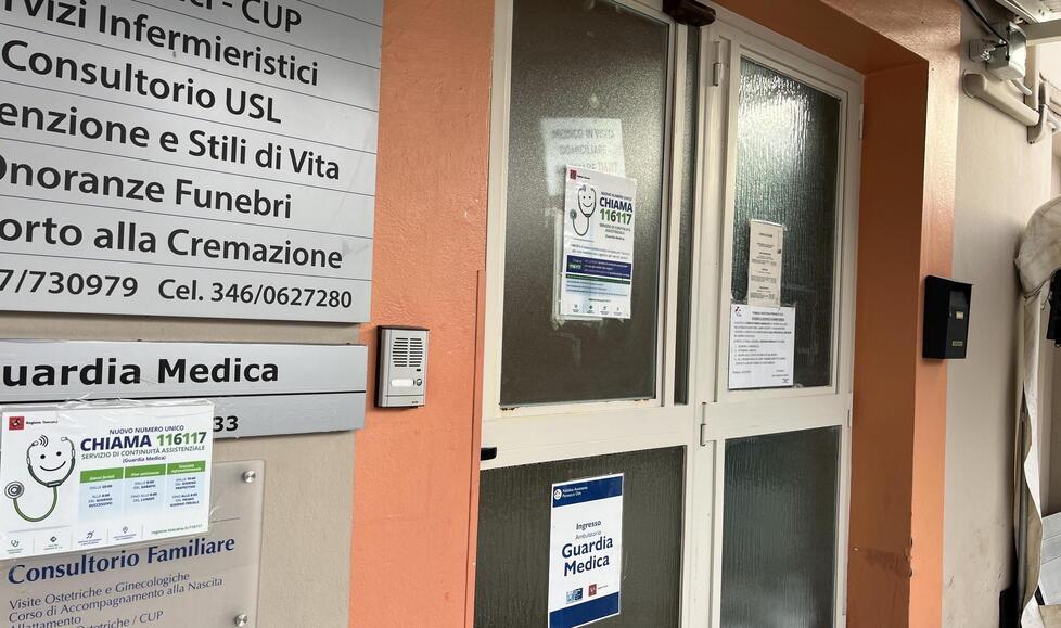 
	La sede della guardia medica di Ponsacco

