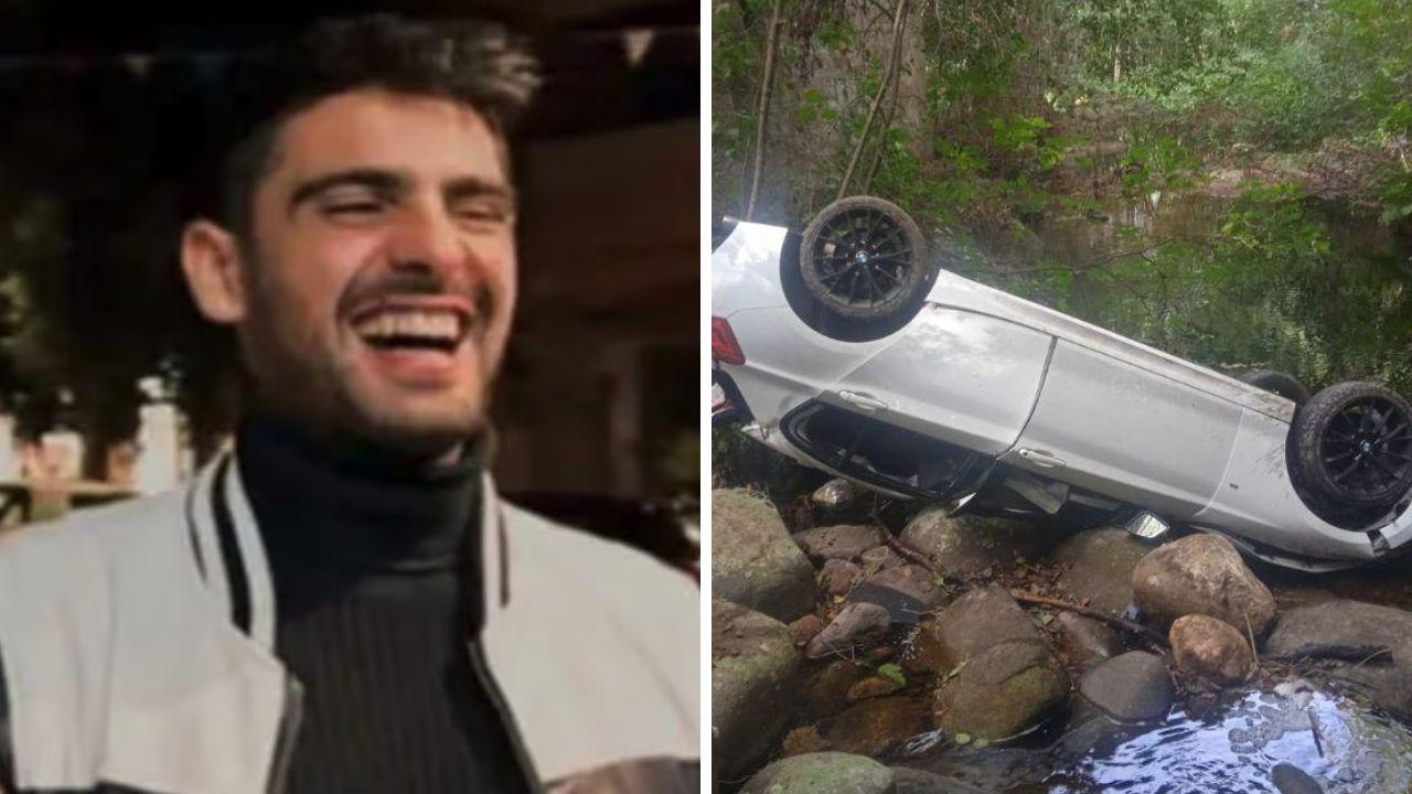 Omar Masia e l'auto precipitata