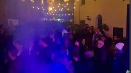 Un momento della festa dell’olio che ha animato il paese di Batignano