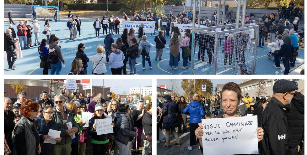 In 350 scendono in piazza per chiedere più sicurezza: «Siamo mossi dalla paura»
