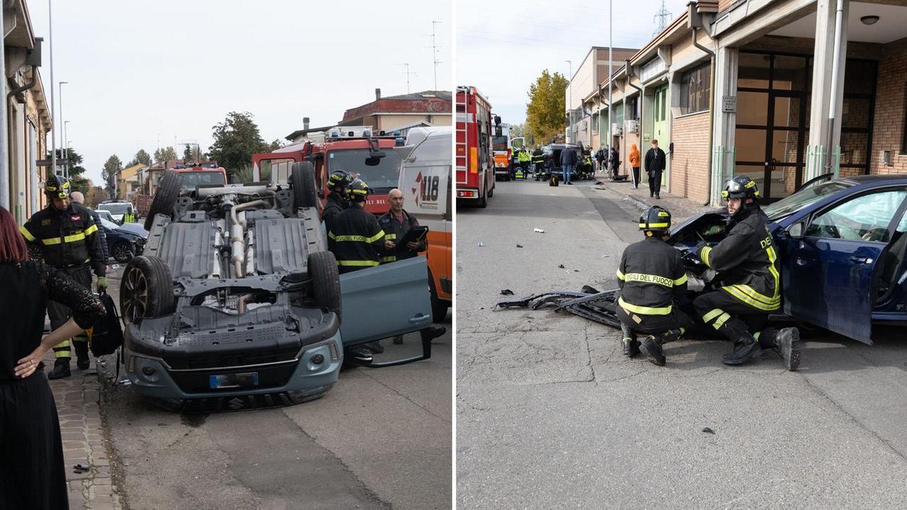 Schianto all’incrocio, si ribalta il suv: «Basta, servono dossi in via Nobili»