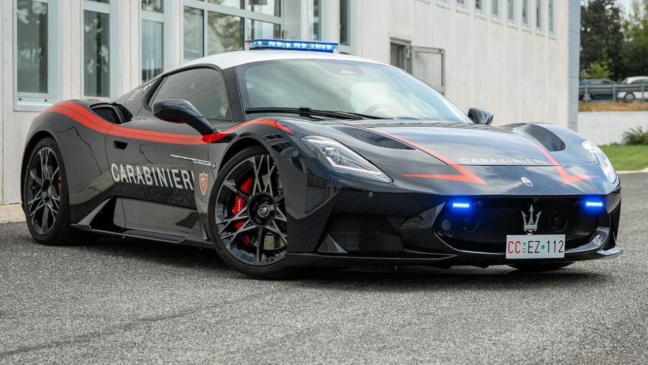 La Maserati MCPura dei carabinieri (foto Maserati)