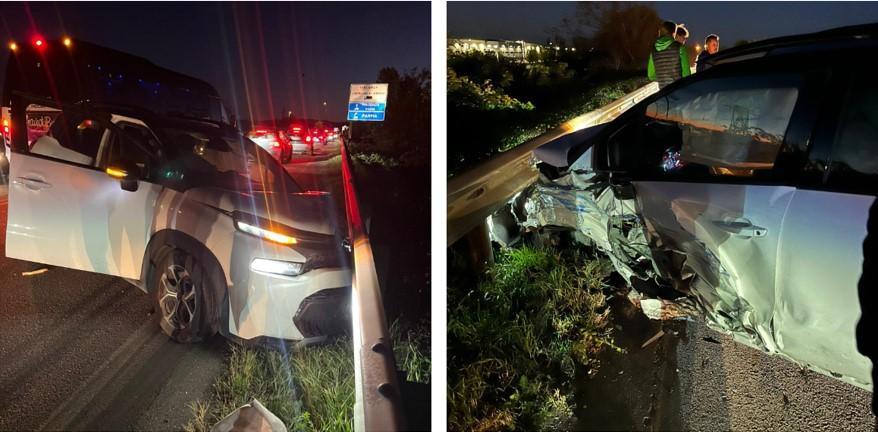 
	Cos&igrave; si presentava l'auto dopo l'incidente

