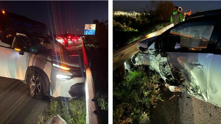 Così si presentava l'auto dopo l'incidente