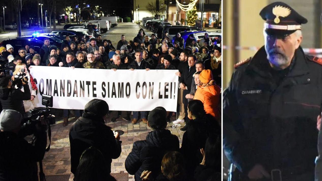 Luciano Masini e una manifestazione in suo sostegno