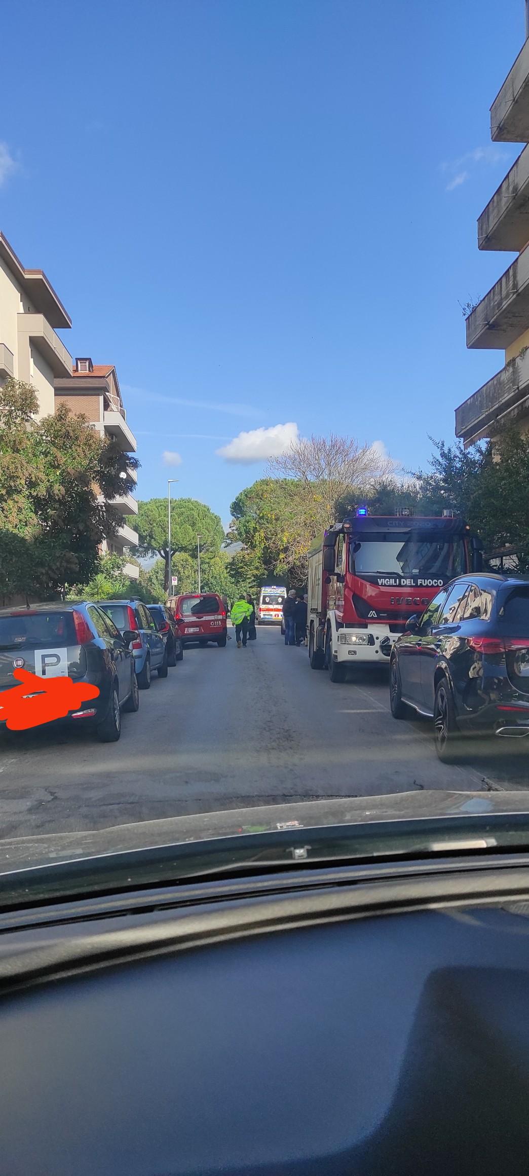 
	L'intervento dei vigili del fuoco in via Fermi alle Badie

