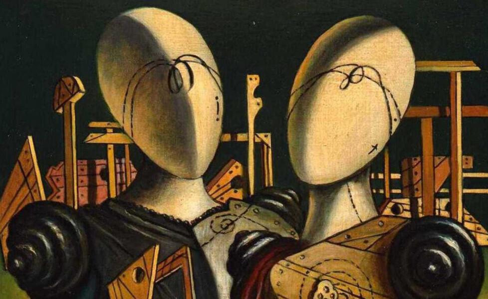 
	Ettore e Andromaca (1950, particolare), opera di de Chirico

