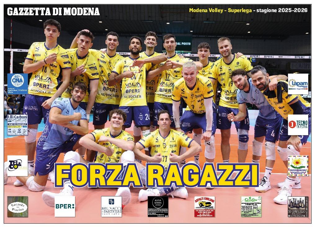 
	Il poster di Modena Volley in regalo

