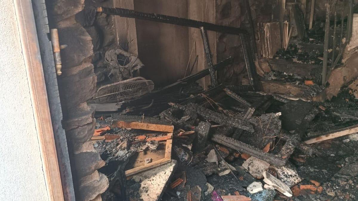 L'incendio nella casa di Bonarcado