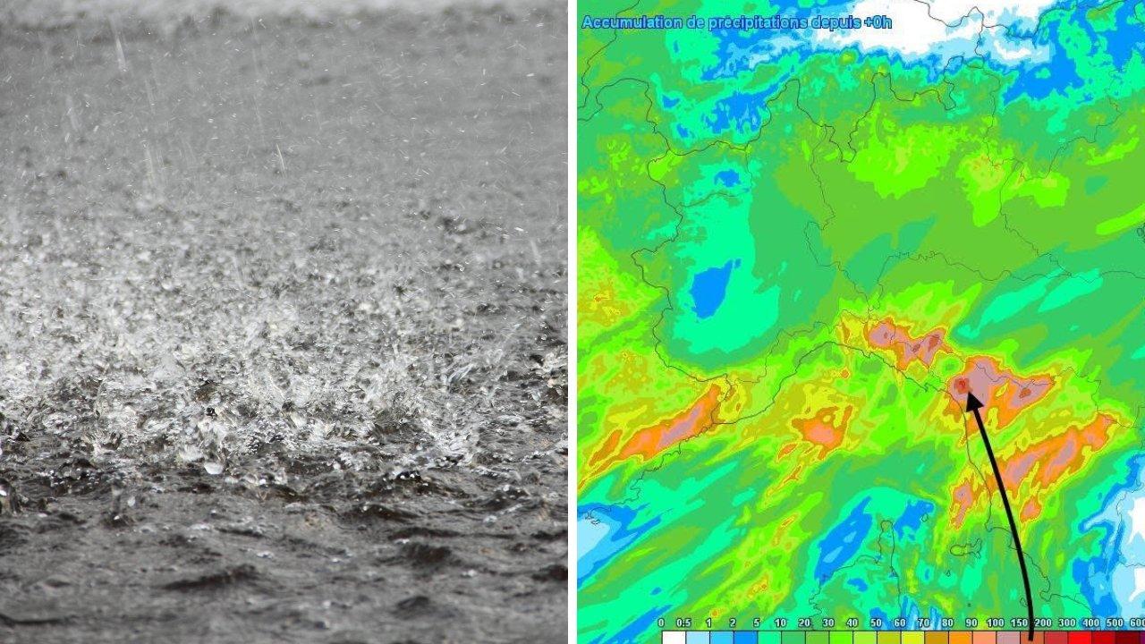 Il grafico da Meteo Nord Ovest Toscana