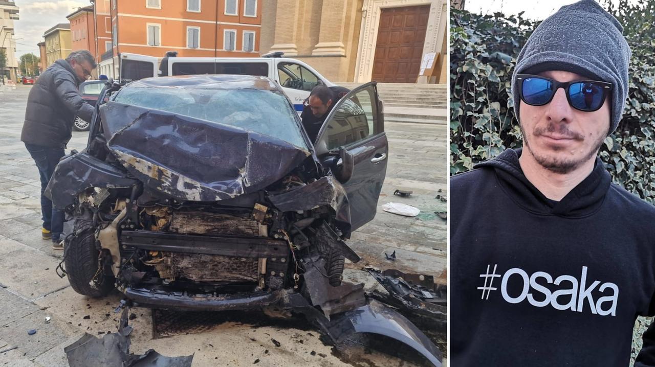 
	L'auto distrutta in piazza e la vittima, Paolo Colucci

