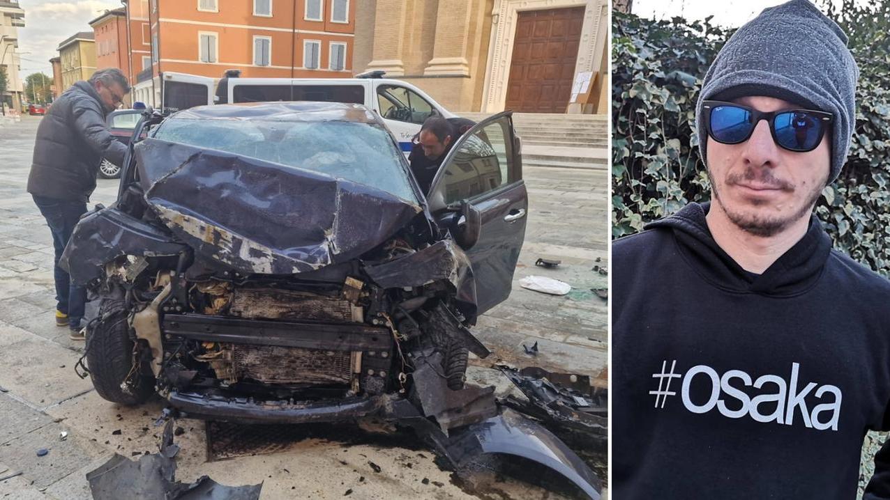 L'auto distrutta in piazza e la vittima, Paolo Colucci