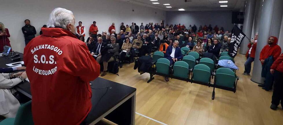 
	Un&rsquo;assemblea dei balneari sulla questione Bolkestein (foto d&rsquo;archivio)

