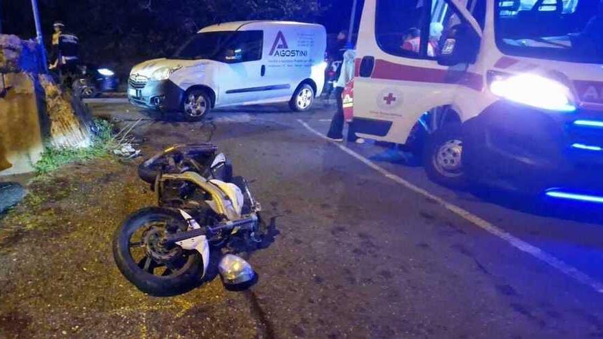 I due mezzi coinvolti nel terribile incidente