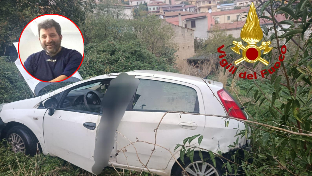 
	La vittima Roberto Chessa e l'auto in cui &egrave; deceduto

