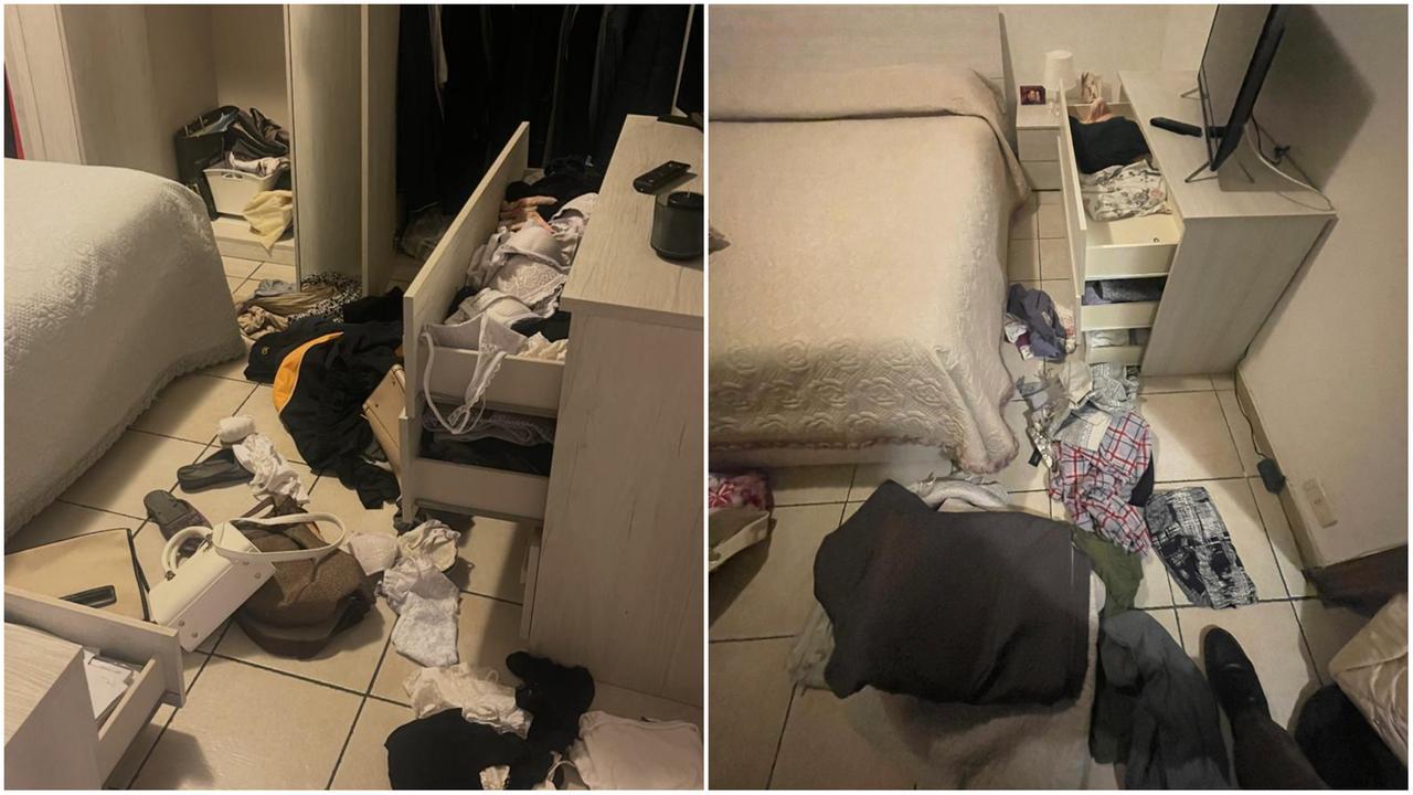 Una stanza messa a soqquadro