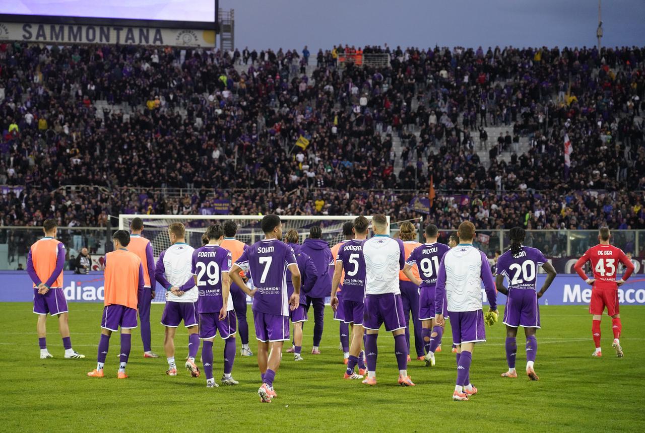 
	La Fiorentina contestata a fine partita

