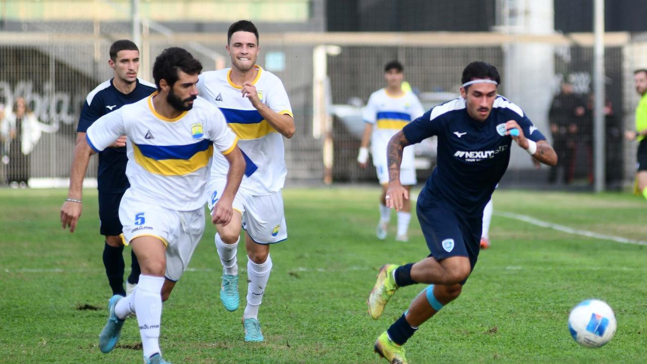 
	Un momento della partita dell'Olbia&nbsp;

