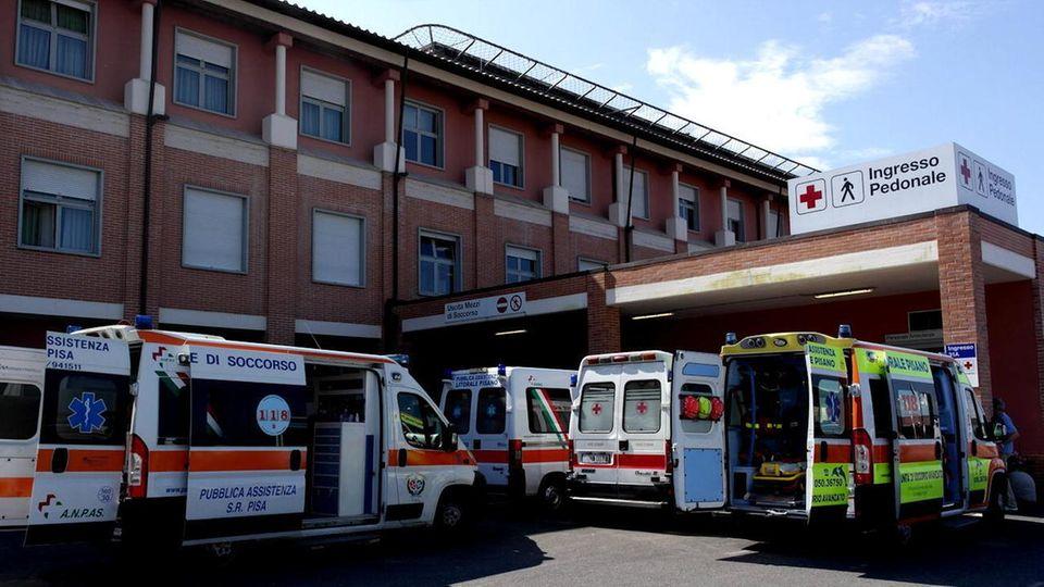Il pronto soccorso dell'ospedale di Cisanello a Pisa