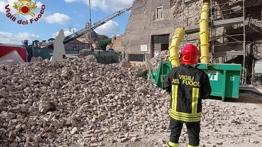 La parte della torre crollata