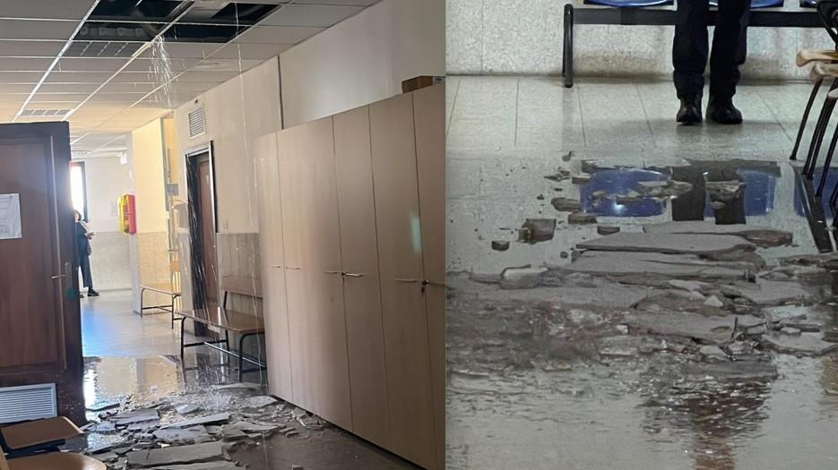 Crolla una parte del controsoffitto, evacuato il tribunale di Tempio