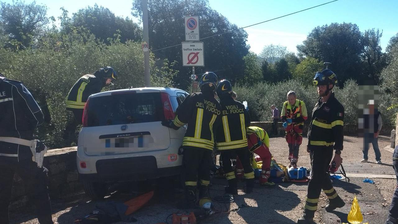 L'intervento dei vigili del fuoco