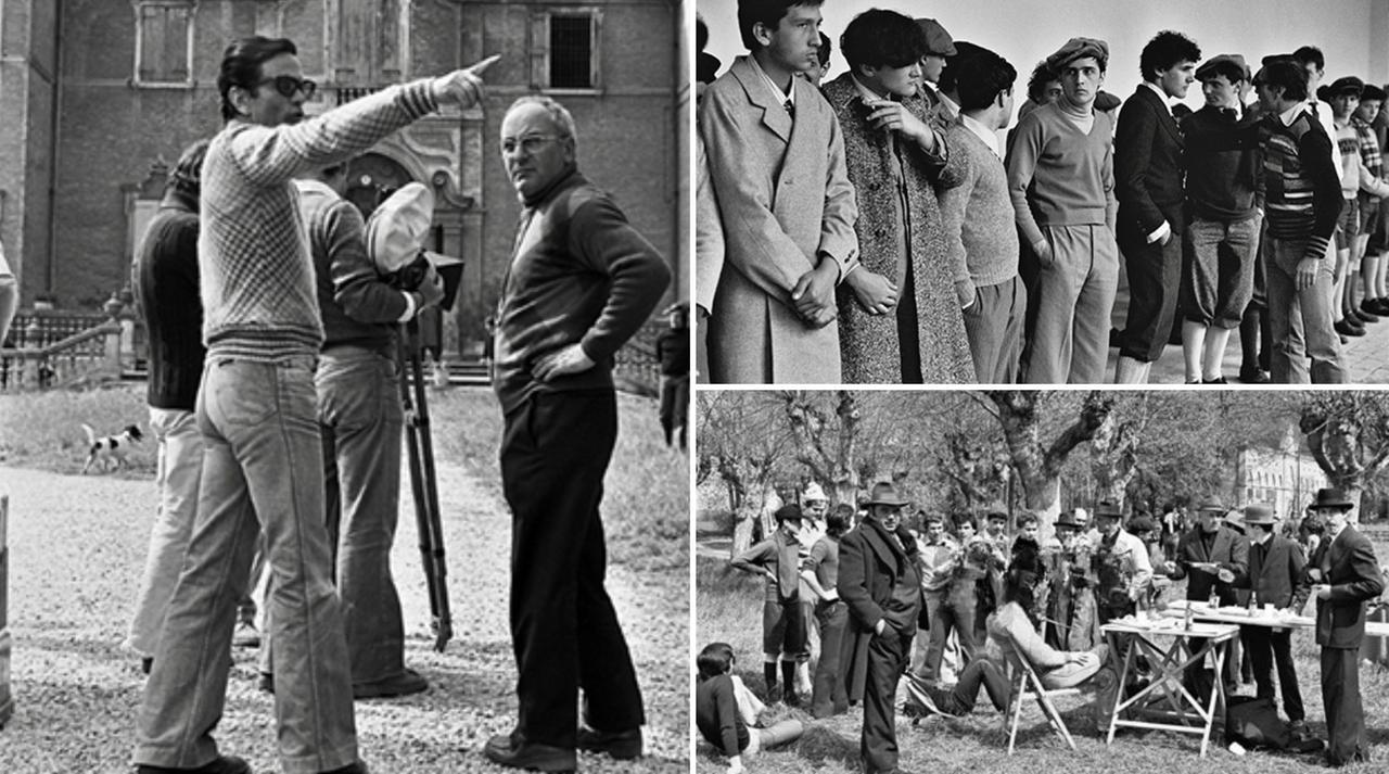 
	Pasolini e le riprese del film (<em>fondo Bachmann-Cinemazero)</em>

