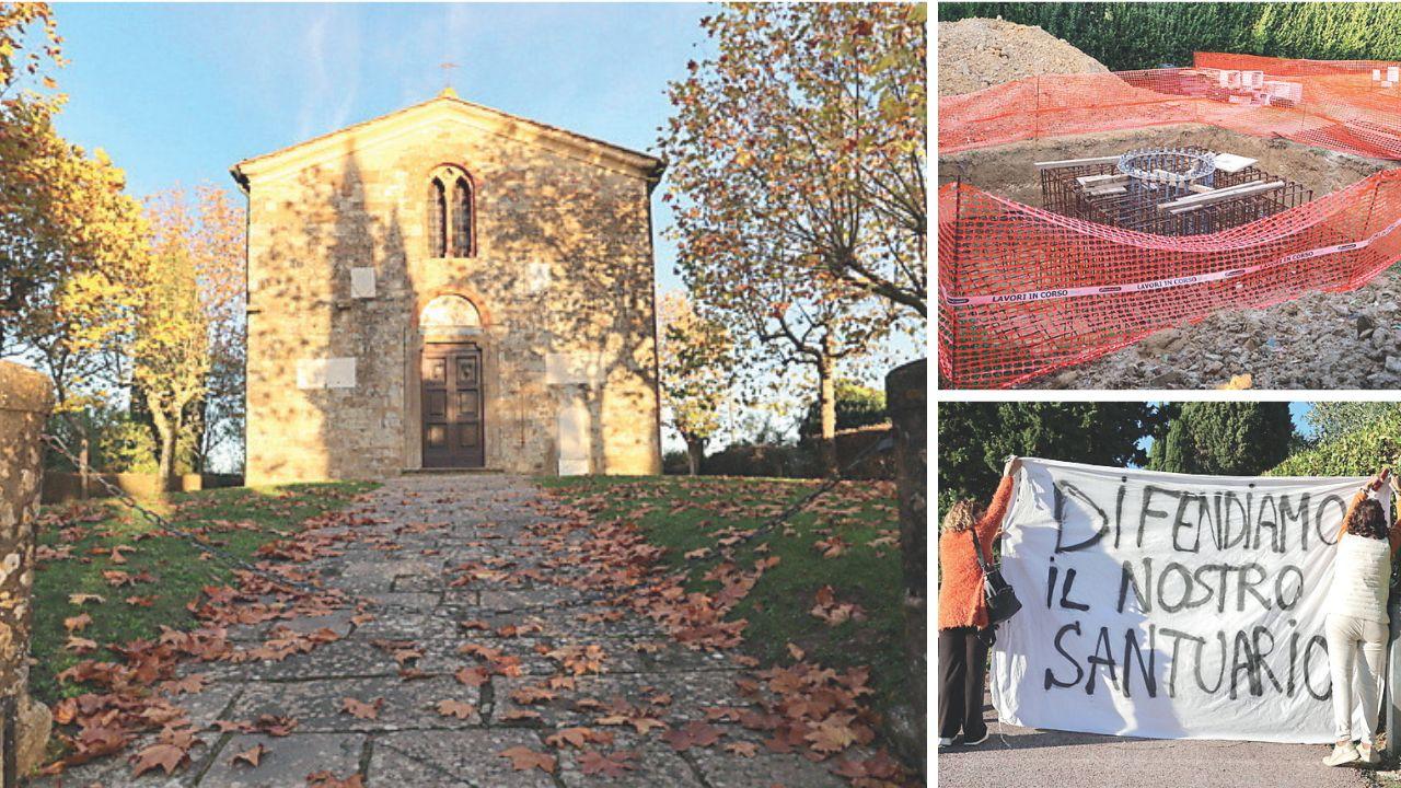 Il santuario, il cantiere e le proteste dei cittadini