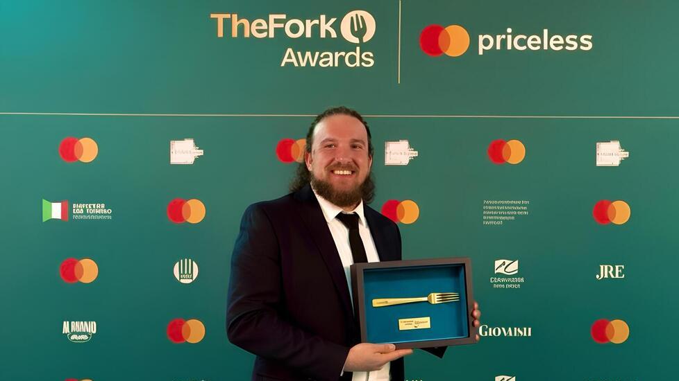 Dell'Omo con il premio