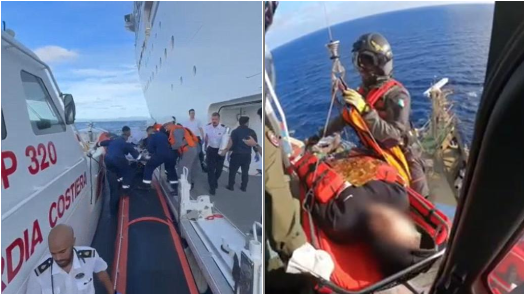 Doppio soccorso in mare della Guardia costiera: in salvo passeggero e marittimo in gravi condizioni – VIDEO