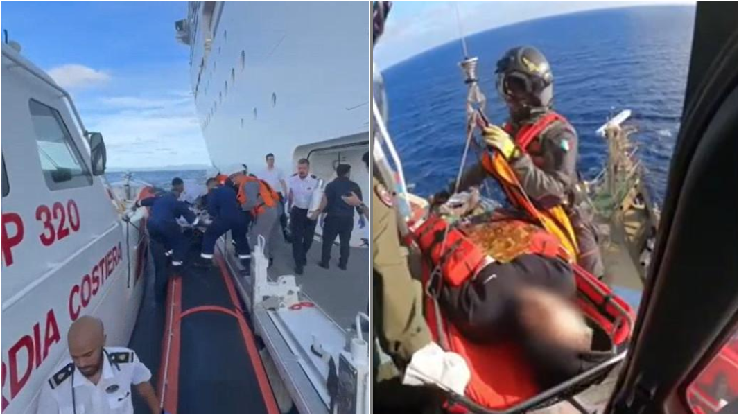 Doppio soccorso in mare della Guardia costiera: in salvo passeggero e marittimo in gravi condizioni – VIDEO