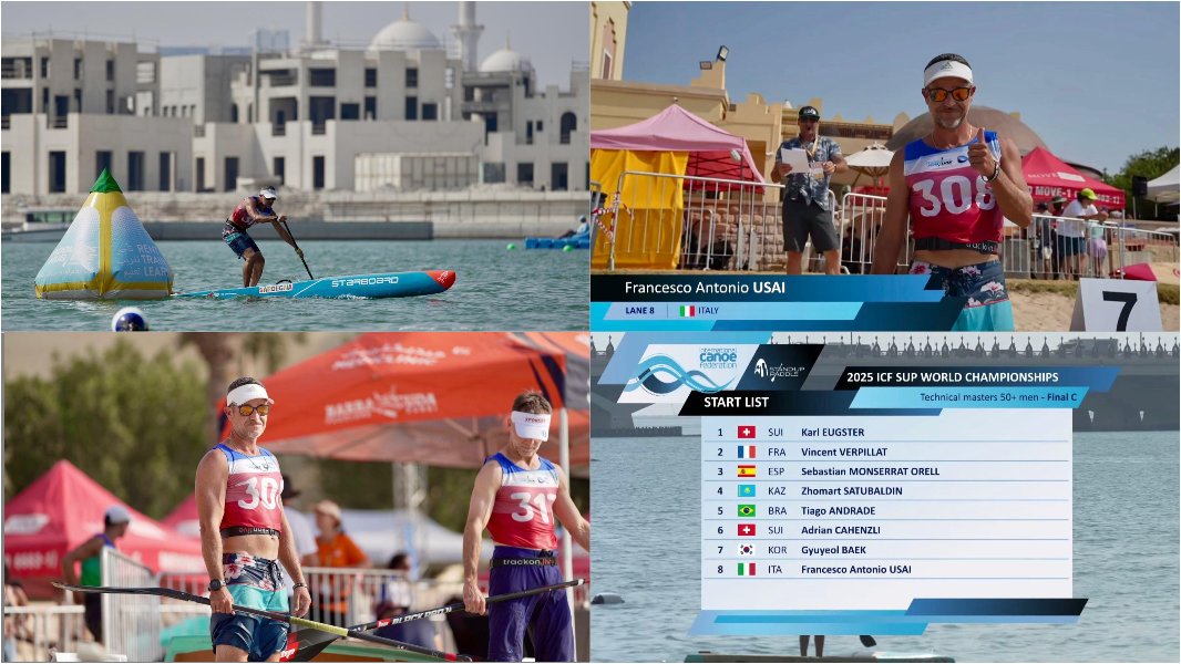 Sup, sfida a Dubai fra i migliori al mondo: atleta sardo conquista l’ottavo posto