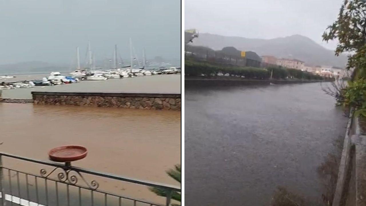Alcuni screen di video di Elbapress: a sinistra lungomare di San Giovanni a destra la quattro corsie