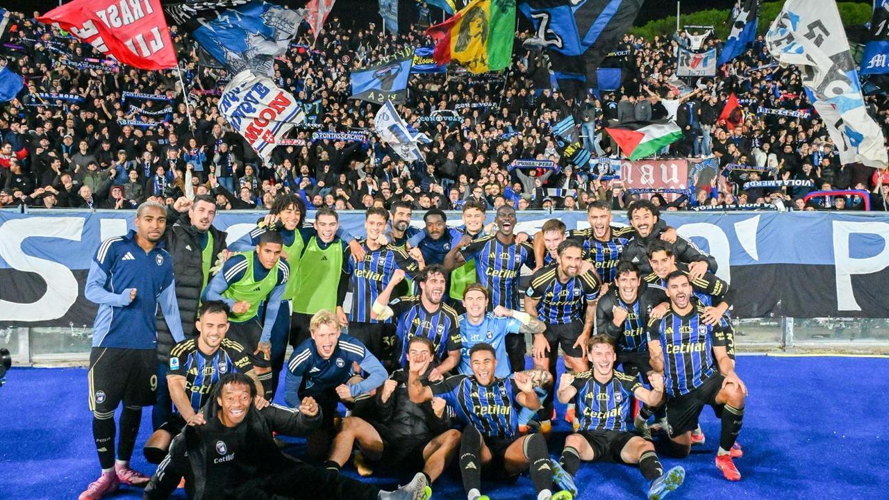 La festa a fine gara (foto Stick)